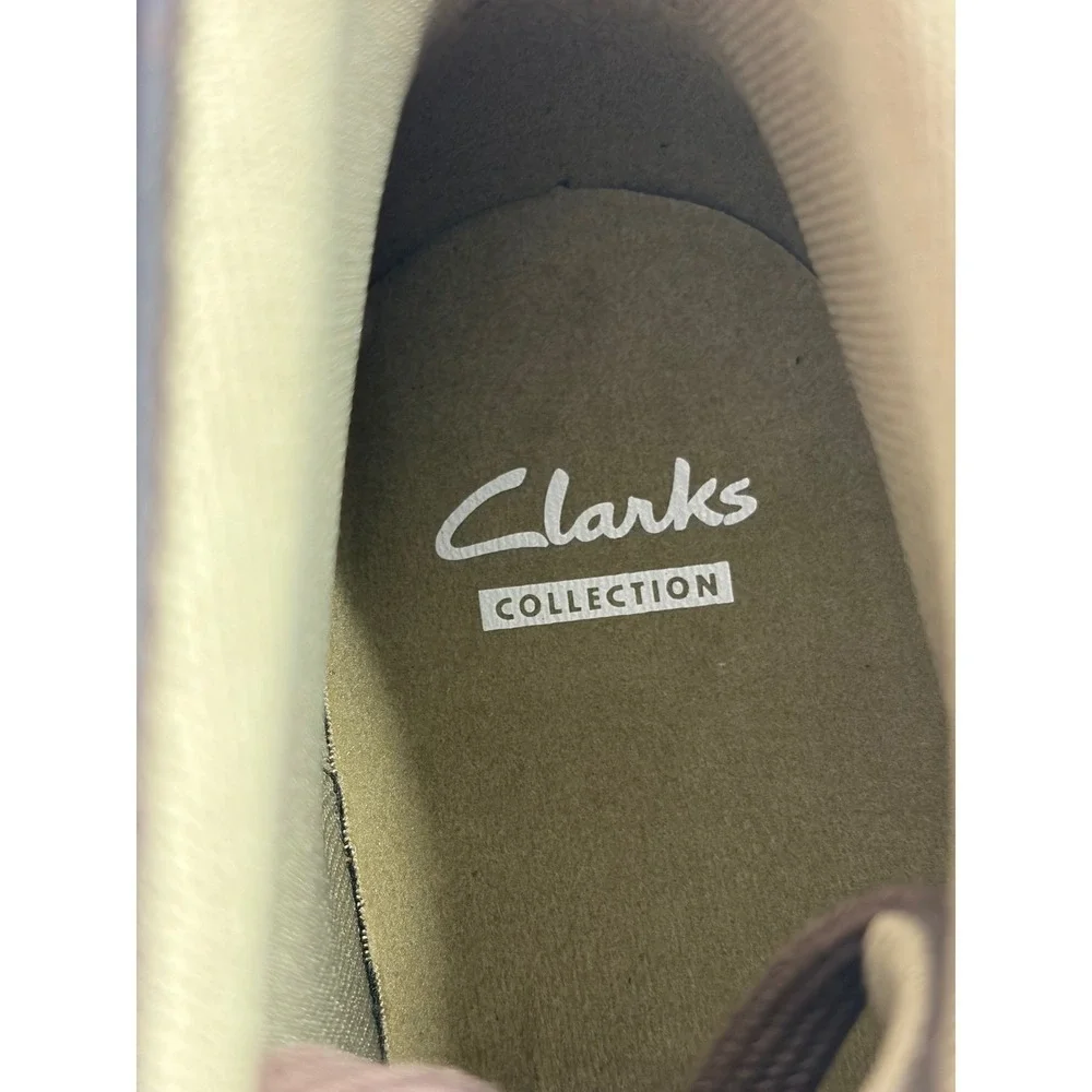 Clarks Senner Ave Mens Dark Brown Leather Chukka Boots Lace Up Ankle Shoes 9.5 M